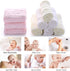 Yzooiyl 10 Pack-Soft Baby Washcloths Face Cloths for Newborn Baby Wipes, Burp Cloths or Face Towels Natural Muslin
