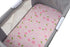 Onacosht Bassinet Sheets Set, 3 Pack for Baby Girl, Soft Jersey Knitted Fitted Sheets, Pink Floral