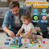100 Set, Playset PCS Kids Magnetic Building Blocks, Police Station and Pirate Ship Theme, Educational Construction Toy