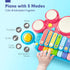 Baby Musical Toys, 3 in 1 Piano Keyboard Xylophone Drum Set for 1 Year Old Girls, Learning Toys for Toddlers 1-3