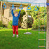 Dolibest 4Pcs Trapeze Swing Bar Rings with Carabiners for Ninja Swing Set Accessories, Monkey Ring Toys for Kids