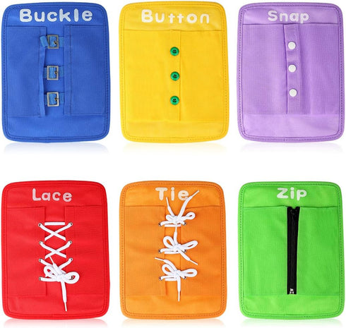 YHZAN Learn to Tie Your Shoes Dressing Board Montessori Mobile Sensory Board