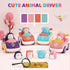 4 Pack Animal Cartoon Push Cars, Educational Toys for 1+ Year Old Girl Birthday Gift, Baby Toys