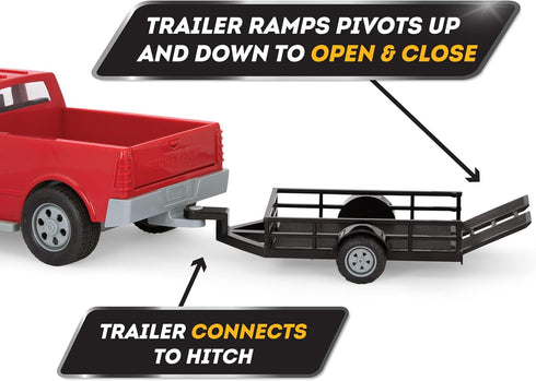 17 Inch 3+ Driven by Battat Large Pick-Up Truck Toy for Kids Utility Vehicle with Opening Doors & Tailgate Built Tough