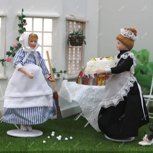 1 12 6 inch Set iland Victorian Dollhouse People for Scale Accessories Miniature Dolls for Dollhouse Little People