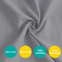 Room2 2 Pack, Square Playard/Playpen Fitted Sheets, Perfect for New / TotBloc Portable Playard, Ultra Soft Microfiber