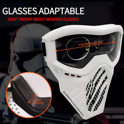 2 Pack Tactical Mask Compatible with Nerf Rival, Apollo, Zeus, Khaos, Atlas, Artemis Blasters Rival Mask