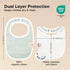 8-Pack 0-24 Organic Baby Bibs for Boys, Girls - Soft Cotton Drooling and Teething Bibs for Baby Girl & Boy, Extra