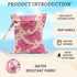 HZMLYDJ 2Pcs 12x10 Inch, Pink Bow Wet Bags Heart Waterproof Travel Laundry Bags, Washable Reusable Wet Dry Bag