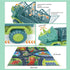JKGIFTS 3-5, 15 Set Dinosaur Truck Toys for Kids Triceratops Car Toy with Dino Figures,Large Activity Play Mat