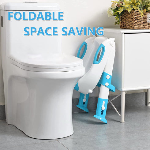 Besthls Potty Training Ladder Seat with Step Stool Ladder for Kids Boys Girl, Toddler Toilet Training Seat Chair