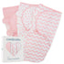 Pack 3) Comfy Cubs Baby Car Seat Cover and Easy Swaddle Blanket Bundled (Large