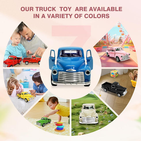 AGSIXZLAN 4Pcs 2 3 4 5 6 7 8 Girls,1:32 Truck Toy for Toddlers Year Old Boys Alloy Toddlers Car Toy Driveable,Car Door