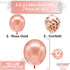 KatchOn Rose Gold 30 Balloon Numbers Set - Giant 40 Inch | 30th Birthday Decorations for Women with Confetti Balloons