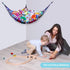 Hammock (Pack 1) Unicorn Castle Stuffed Animals Net or Kids Toy Storage Organizer with LED Light Hanging Corner Stuffed