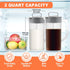 AIIHAC 64oz/ 2000ml pack) Breast milk pitcher, Mixing pitcher with lid, Mixing baby formula,coffee, milk and juice
