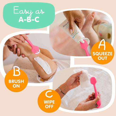 (2-Pack) Bumco Diaper Cream Spatula - BPA-Free Diaper Bag Essentials, Soft & Flexible Butt Spatula Baby, Mom-Invented