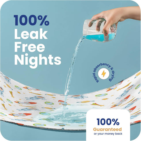 34x52 IMPROVIA Pee Pads for Kids - Bed wetting Pads for Kids Potty Training Bed mats for Toddlers Waterproof Reuseable