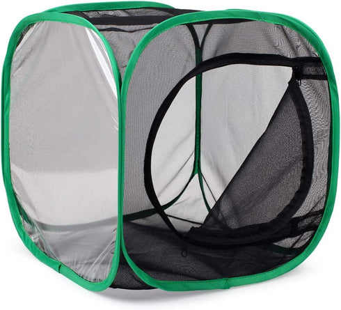 RESTCLOUD Insect and Butterfly Habitat Cage Terrarium, Pop-up 12 X 12 X 12 Inches
