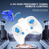 QFCST 2.4G 2 Remote Control Wireless Airplane Toy, Gravity Gliders Airplane With Lights, Rc Plane For Water Land & Air