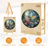 Decor(L-13.4 13.4in 300pcs) Wooden Puzzles for Adults, Magic Fairy Wood Puzzles Adult, Unique Animal Shaped Wooden