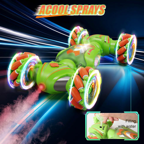 2.4GHz 4WD 6-12, 360 Nicella Remote Control Car - Gesture Sensing RC Stunt Car Toys for Boys and Girls Ages Rotating