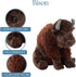 12 inches The Petting Zoo Bison Stuffed Animal, Gifts for Kids, Wild Onez Zoo Animals, Sitting Bison Plush Toy