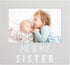 Pearhead Me & My Sister Sentiment Photo Frame - Big Sister or Brother Gift, Gray