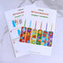 36 Sets Summer Sets Winlyn Crafts Kits DIY Whimsical Bookmarks Decorations Art Fruits Treats Animals Sun Rainbow Foam