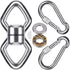 BeneLabel Swing Swivel with 2 Carabiners, 770LB Capacity, Safest Rotational Device for Aerial Silks