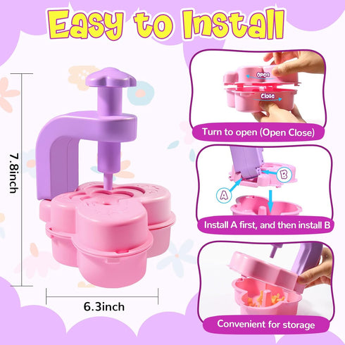 GPPNKC Set 4 5 6 7 8+ Flower Bouquet Craft Kit Flowers Market Toy Educational Toys Fun DIY Activity Christmas Birthday