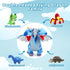 5 Set, Mommy 4 20 inch, Tezituor Double Headed Dragon Stuffed Animal with Wings, PCs Stuffed Dinosaur Plush Toys Dragon