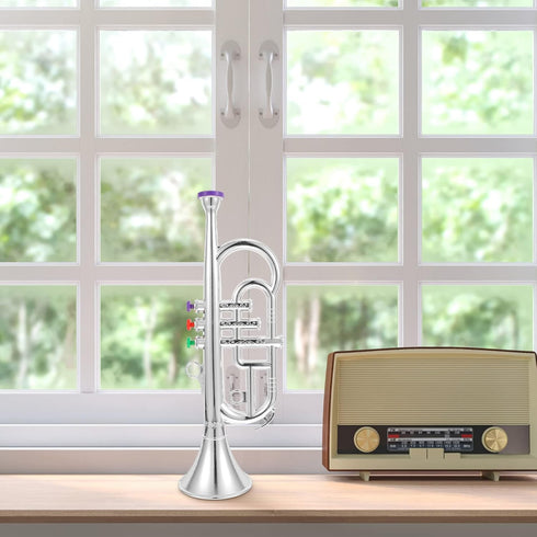 Toy Trumpet for Kids, Wind and Brass Musical Instruments for Kids, Musical Play Toy Trumpet, for Teaching Songs