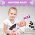 13-Inch Set Liberty Imports Baby Bath Toys Little Newborn Doll Bath - Real Working Bathtub with Detachable Shower Spray