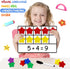 LOOIKOOS Magnetic Ten-Frame Set – Math Manipulative EVA Number Counting Games – Montessori Educational Toy Gift