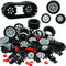 Miutrue Technical Parts Car Gears Wheels Treads Chain Links Building Blocks Accessories Pieces