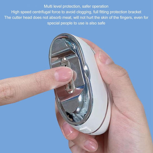 Naroote Trimmer Electric Nail Clipper, Baby Nail Electric Multifunction Efficient Safety Low Noise Automatic Nail