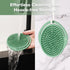 1pk-Pea haakaa Silicone Shampoo Brush - Cradle Cap Brush Comb - Baby Hair Scrubber - Baby Bath Essentials - Green