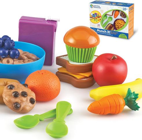 Learning Resources New Sprouts Munch It! Food Set - Food Kitchen Accessories,