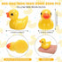 600 Barydat Pcs Mini Resin Ducks Yellow Bulk Tiny Duck Decoration for Hide and Seek Prank Cruises Miniature Garden