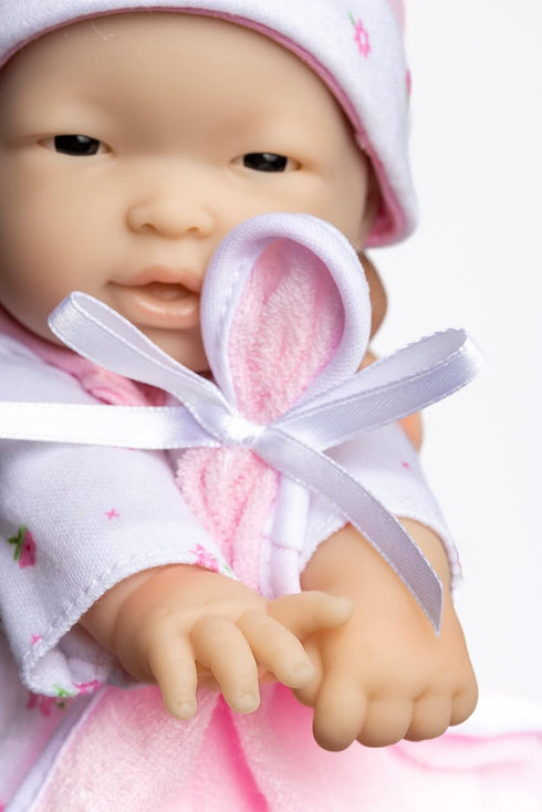 11" JC Toys Berenguer Asian La Baby Doll,Pink Asian