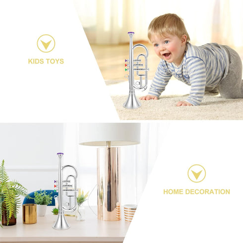 Toy Trumpet for Kids, Wind and Brass Musical Instruments for Kids, Musical Play Toy Trumpet, for Teaching Songs