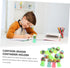 VICASKY 12pcs Small Rubber Gashapon Machine Candy Dispenser Food Pencil Eraser Mini Puzzles
