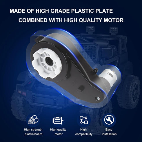 24V RS555 40000RPM DC Motor Gearbox, High-Speed Motor Gearbox for Children's Riding SUV Accessories, 2Pcs