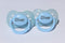 Precious Gift Company Personalized Pacifier with Name Blue, Available in 2 Pack - 6 Pack