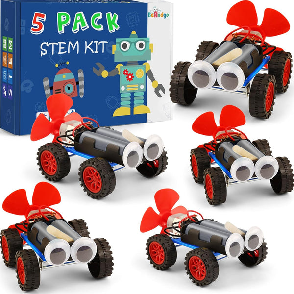 5 Set Individual STEM Kit for Kids 8-12, Bulk Craft Projects for Boys 6-8, Robot Car Building Activities for 2nd Grade