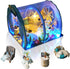 GuDoQi DIY Miniature Dollhouse Kit, 1:24 Scale, Tiny House with Furniture, Mermaid Princess Gift for Birthday Mother's