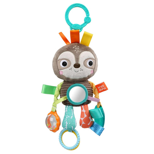 Bright Starts Sloth Plush Baby Toy for Strollers