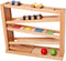 Wooden Ramp Racer with 3 Cars and 2 Balls, Toddler Toys for 1-3 Year Old Gifts