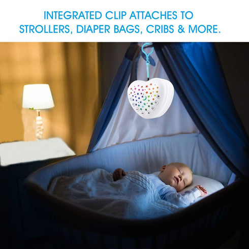 A13 15 BEREST White Noise Machine & Baby Sleep Soother with Soothing Sounds & Projector Night Light Music Box, Cry
